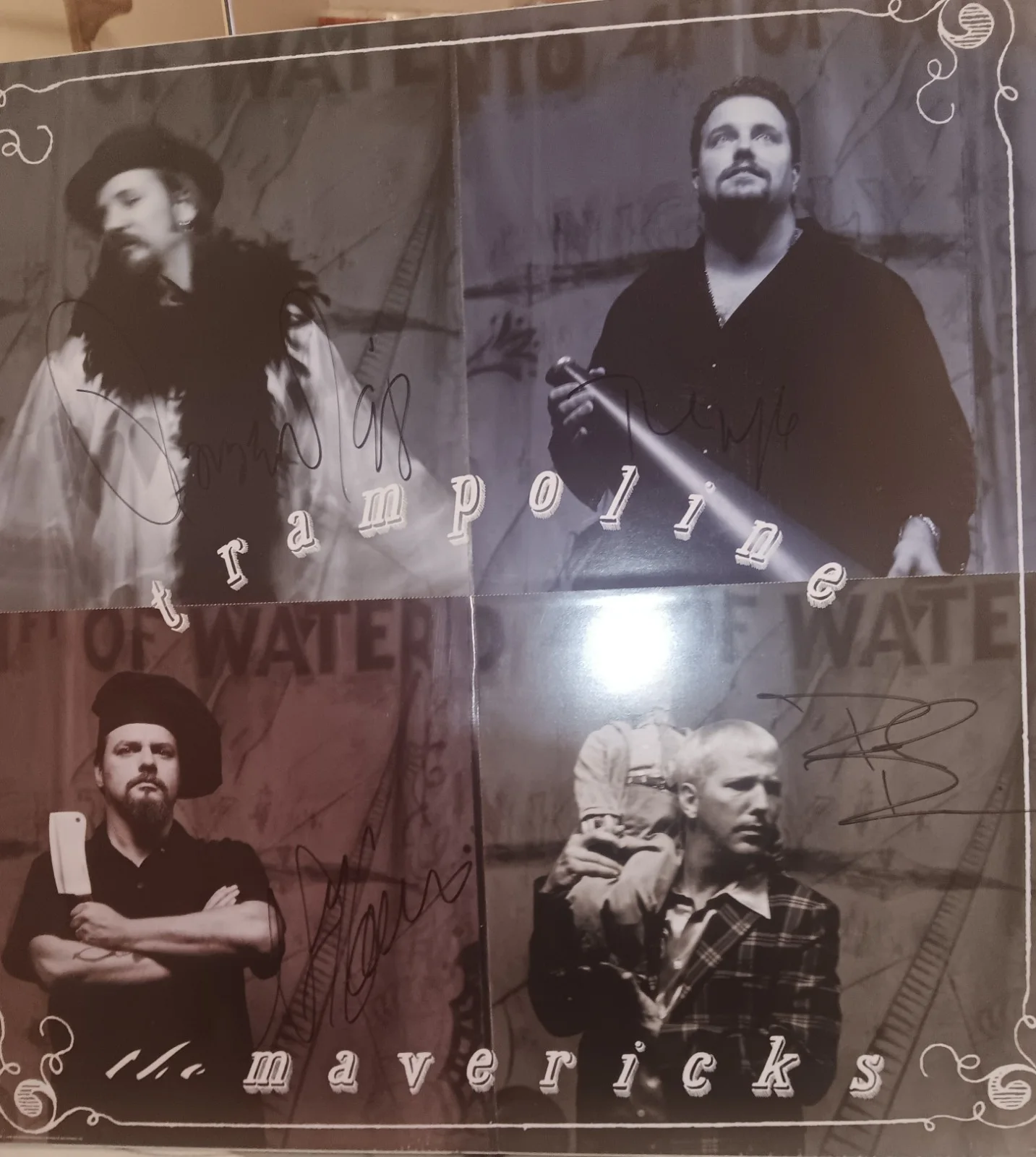 The Mavericks Autographed Tamberine Poster. Signed., image 2