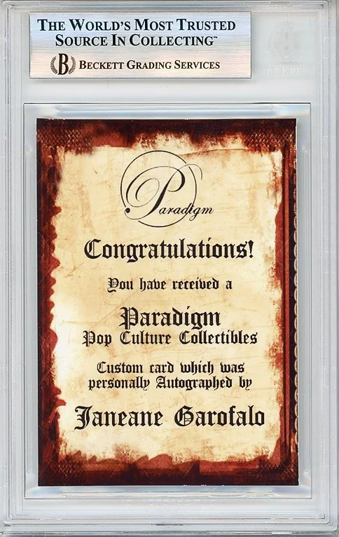 Janeane Garofalo — THE WEST WING -JANEANE GAROFALO- Beckett BAS Signed/Autograph/Auto TV Card, изображение 2