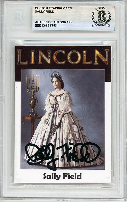 Sally Field — SALLY FIELD -LINCOLN- Beckett BAS Signed/Autograph/Auto Movie Trading Card