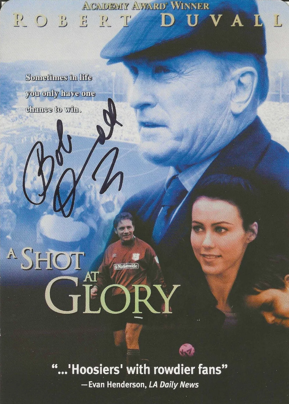 ROBERT DUVALL — ROBERT DUVALL SIGNED 8" x 5.5" DVD Backer Card 'A Shot at Glory', image 3