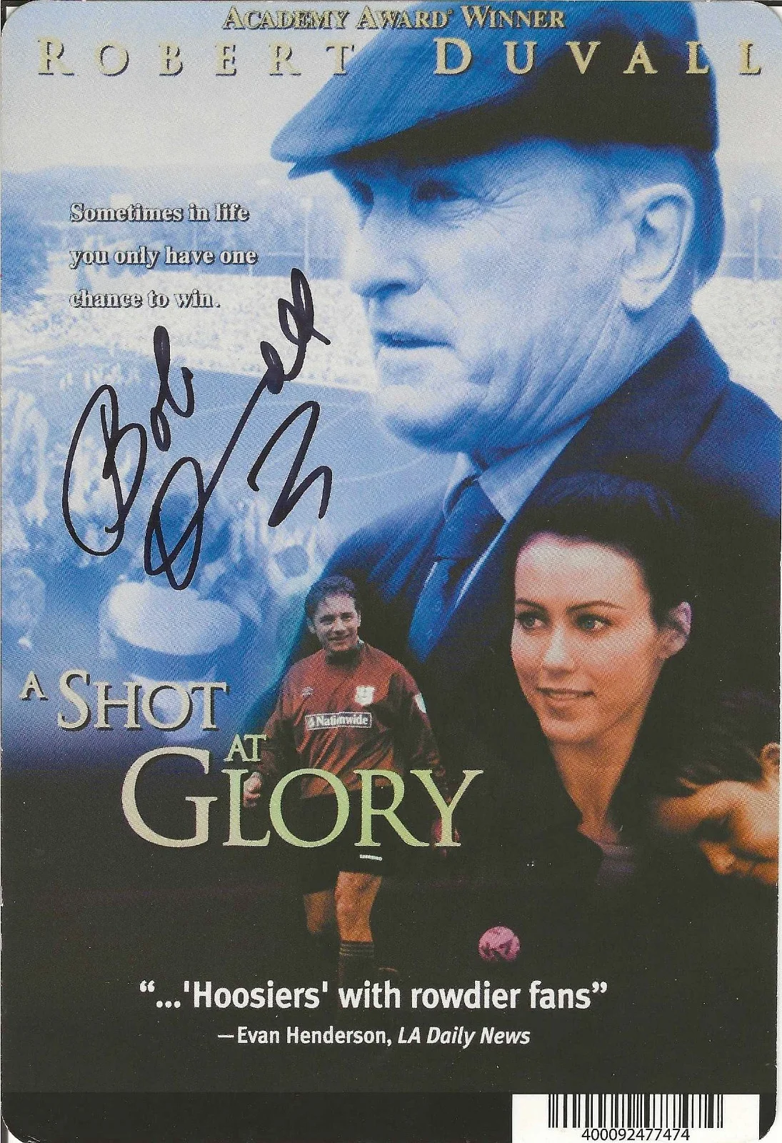 ROBERT DUVALL — ROBERT DUVALL SIGNED 8" x 5.5" DVD Backer Card 'A Shot at Glory', image 4