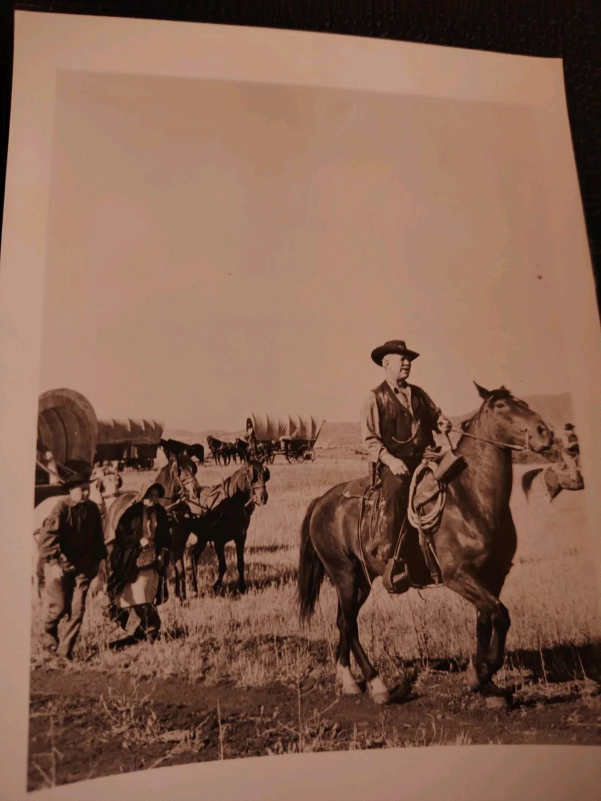 Original Wagon Train Ward Bond Publicity Photo Western TV Series Press Still X2, изображение 2