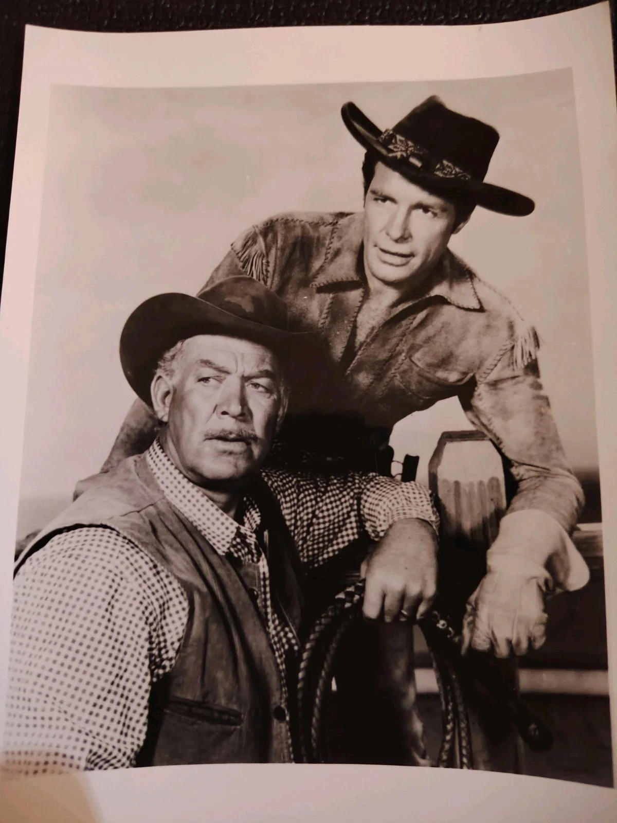 Original Wagon Train Ward Bond Publicity Photo Western TV Series Press Still X2, изображение 3