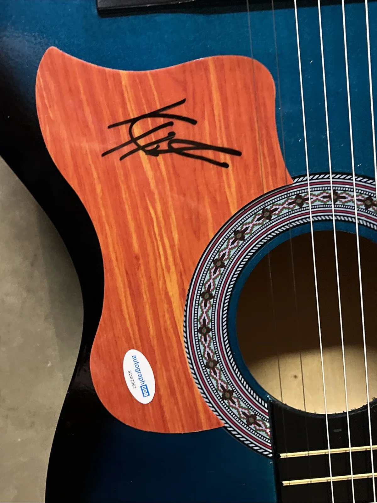 KELSEY HART SIGNED AUTOGRAPH ACOUSTIC GUITAR ACOA COUNTRY LIFE WITH U RARE, изображение 3