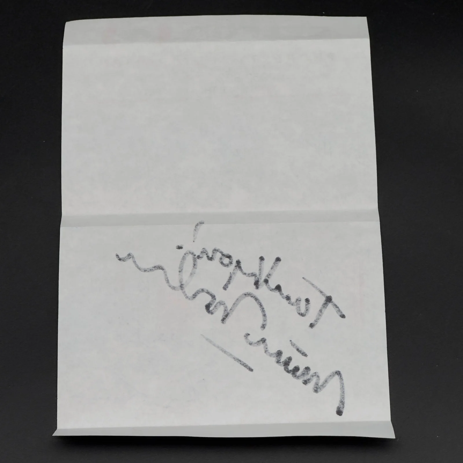 Matthew Modine — Matthew Modine Signed Note Paper Stranger Things Through the Mail Autograph, image 2