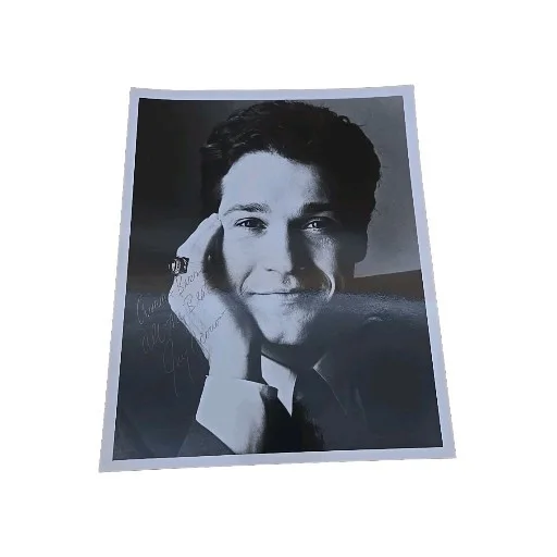 Jay Acovone — Jay Acovone Beauty And The Beast Signed 8 X 10 Black-White Photo