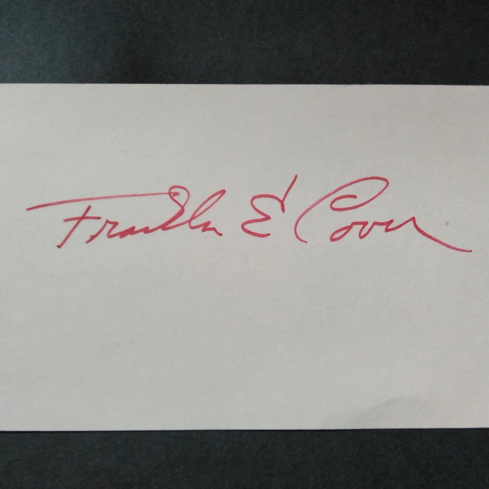 Franklin Cover SIGNED Card Photo 70s TV Actor The Jeffersons Tom Willis, image 3