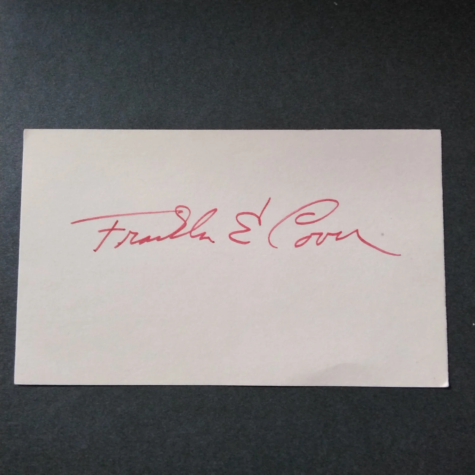 Franklin Cover SIGNED Card Photo 70s TV Actor The Jeffersons Tom Willis, image 4
