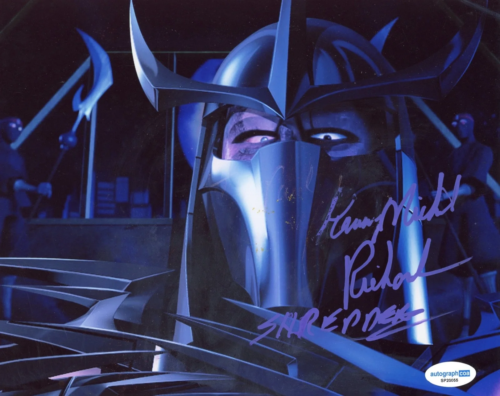 Kevin Michael Richardson — Kevin Michael Richardson Signed 8x10 Photo TMNT Ninja Turtles Shredder ACOA COA