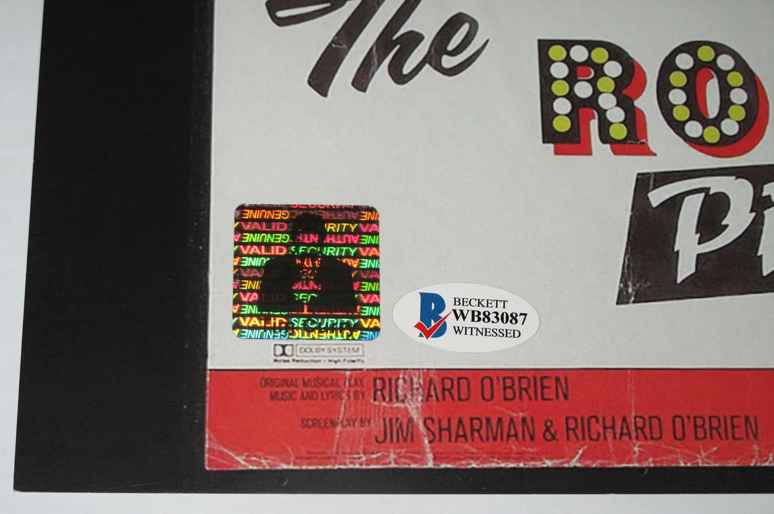 TIM CURRY — Tim Curry signed "ROCKY HORROR PICTURE SHOW" 12x18 Photo HOLOGRM Beckett BAS COA, изображение 3