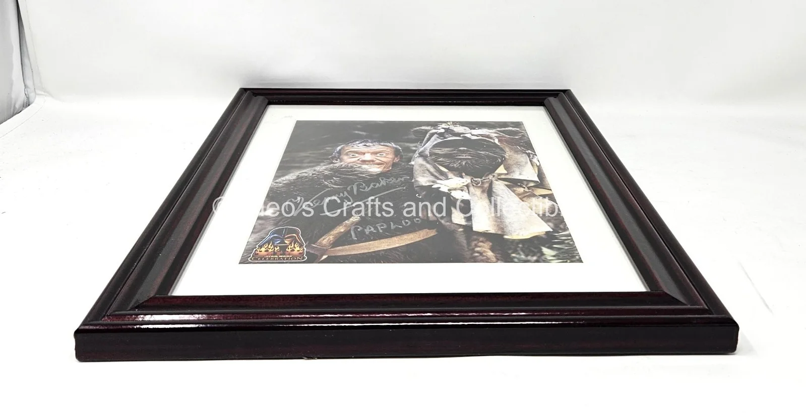Kenny Baker Signed Framed Star Wars Celebration III Autograph Paploo Ewok 2005!, изображение 4