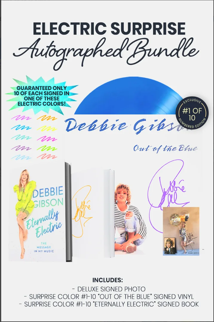 Debbie Gibson Out Of The Blue & Eternally Electric 1 of 10 Signed Bundle JSA CER, изображение 2