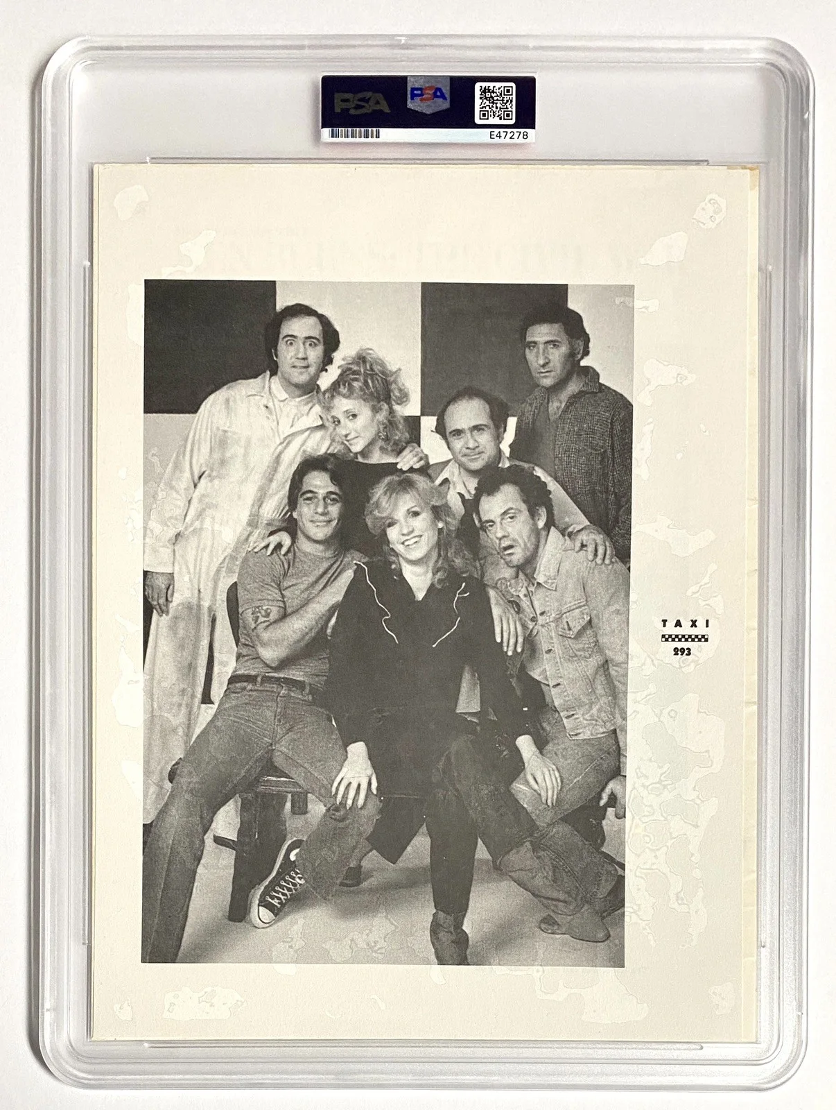 Taxi Cast Signed Page + Andy Kaufman Signed “Mama Gravas” Script – PSA, image 4