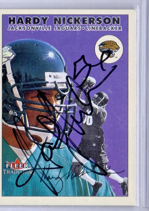 HARDY NICKERSON Tamba Bay BUCCANEERS Autograph great 2000 Fleer, image 3