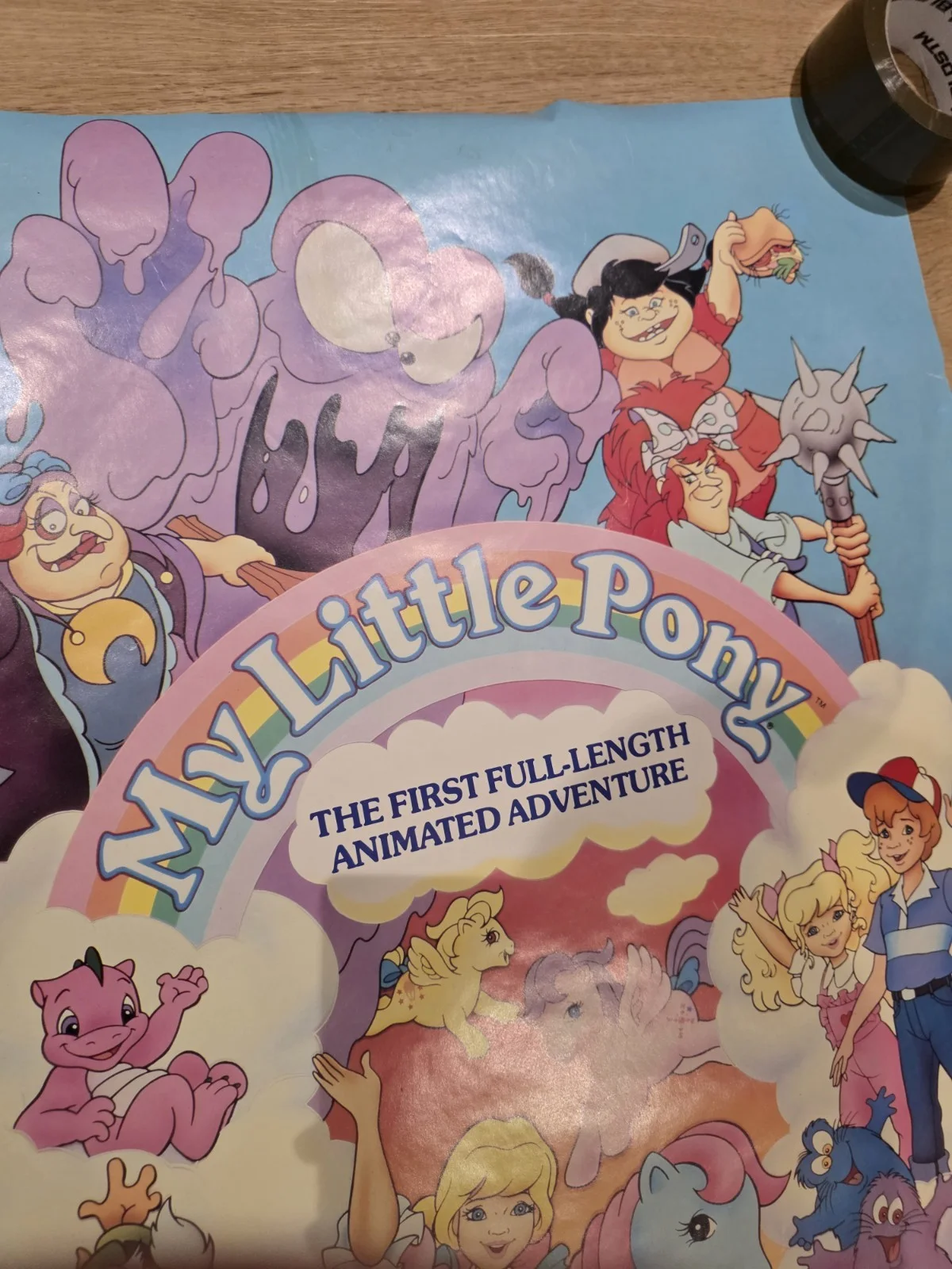 Vintage 1986 My Little Pony Movie Poster - 23x33 - Vestron Original, изображение 2