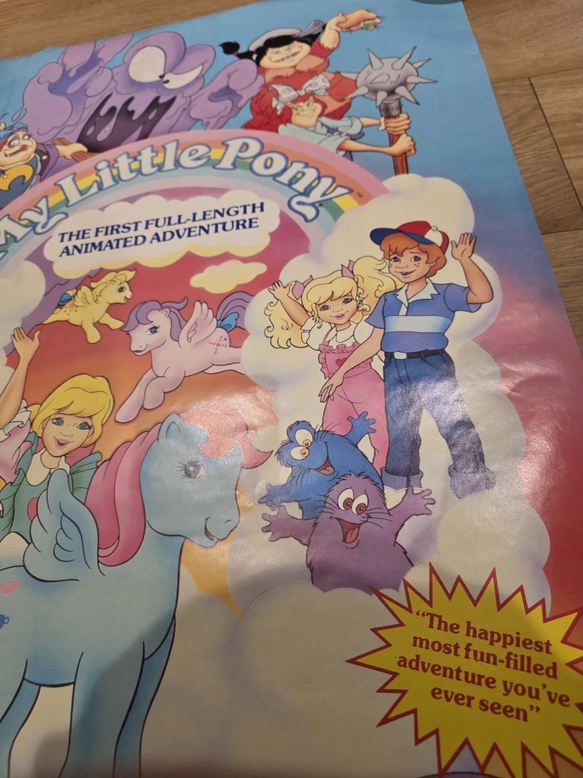 Vintage 1986 My Little Pony Movie Poster - 23x33 - Vestron Original, изображение 3