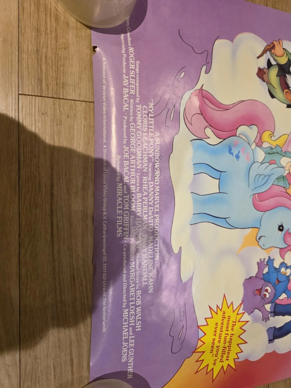 Vintage 1986 My Little Pony Movie Poster - 23x33 - Vestron Original, изображение 4