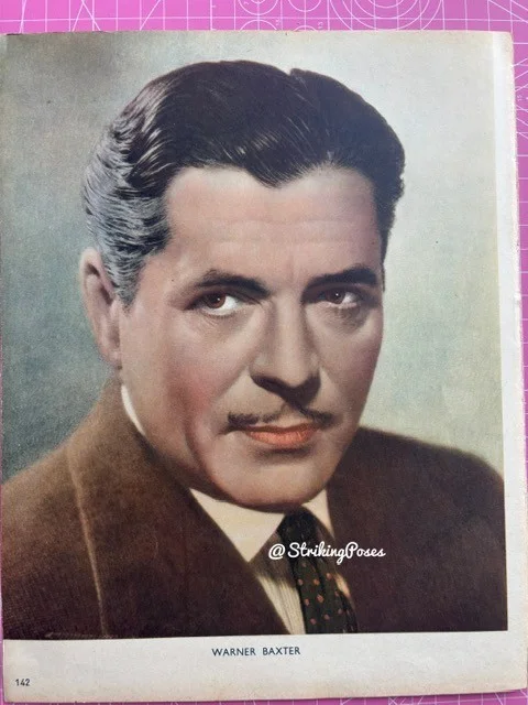 Vintage Magazine Clipping 1930s KAY FRANCIS WARNER BAXTER film stars 8x10 2/6, изображение 2