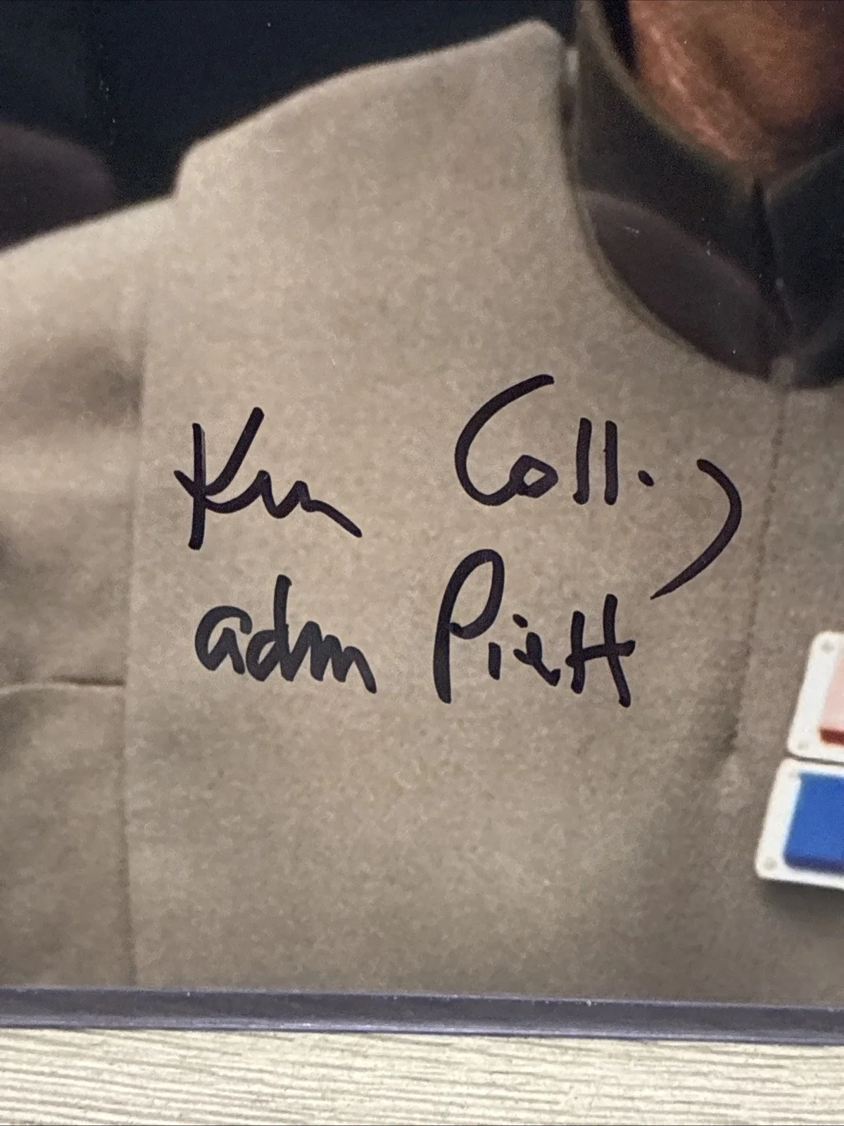 KEN COLLEY SIGNED 8X10 STAR WARS EMPIRE STRIKES BACK ADMIRAL PIETT AUTO JSA COA, image 3