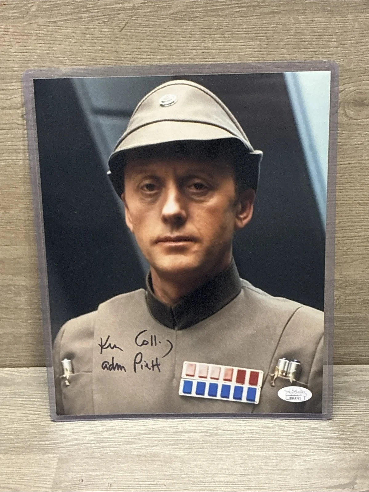 KEN COLLEY SIGNED 8X10 STAR WARS EMPIRE STRIKES BACK ADMIRAL PIETT AUTO JSA COA, image 5
