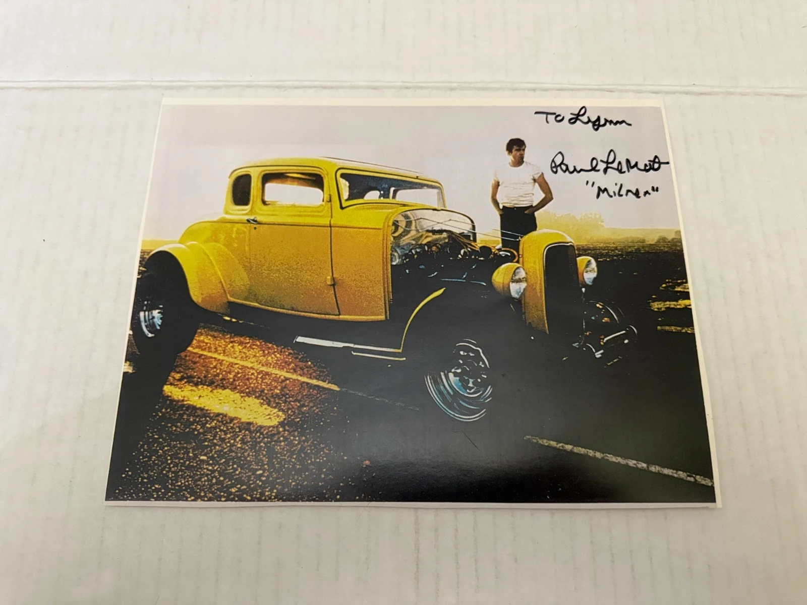 Paul Le Mat — American Graffiti Movie Actor Paul Le Mat Autographed Photograph