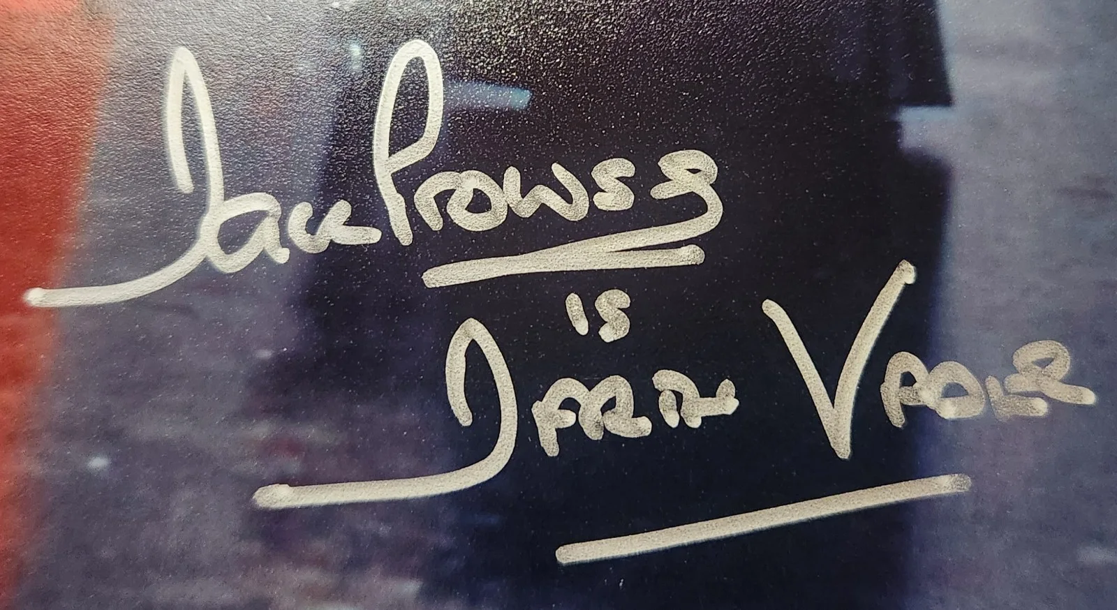 Dave Prowse — RARE DUAL SIGNED Star Wars Jerjerrod & Vader Death Star II 8x10 Photo Autograph, изображение 2