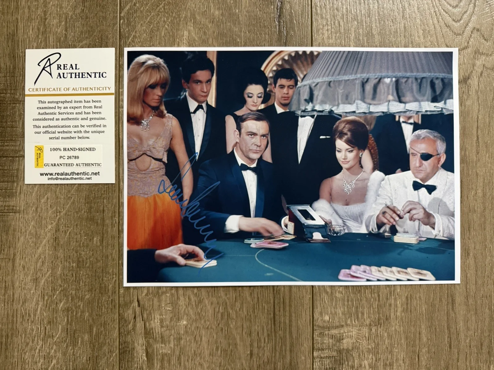 Sean Connery — Sean Connery Autograph Signed James Bond Photo Thunderball 11.75" x 8.25" w/COA, image 2