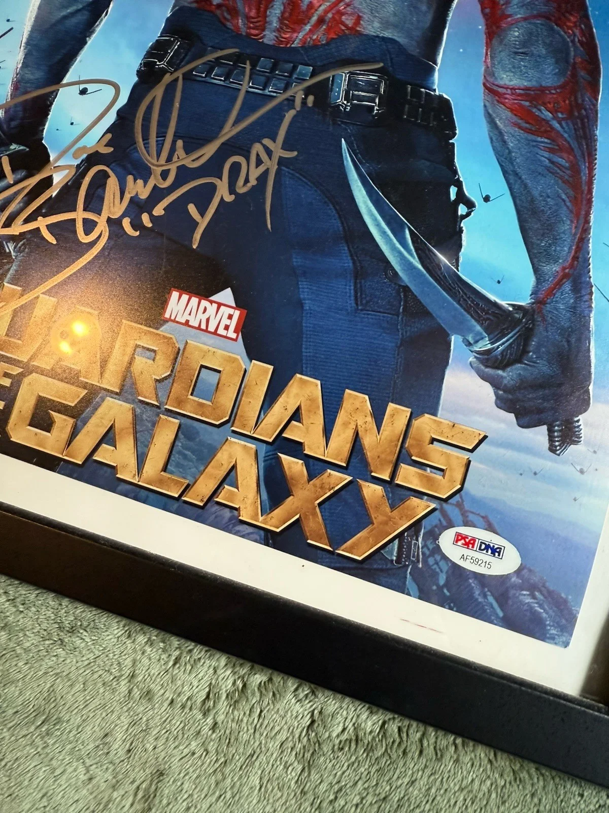 Dave Bautista — Drax The Destroyer Photo Signed by Dave Bautista BAS Beckett Authenticated, изображение 2