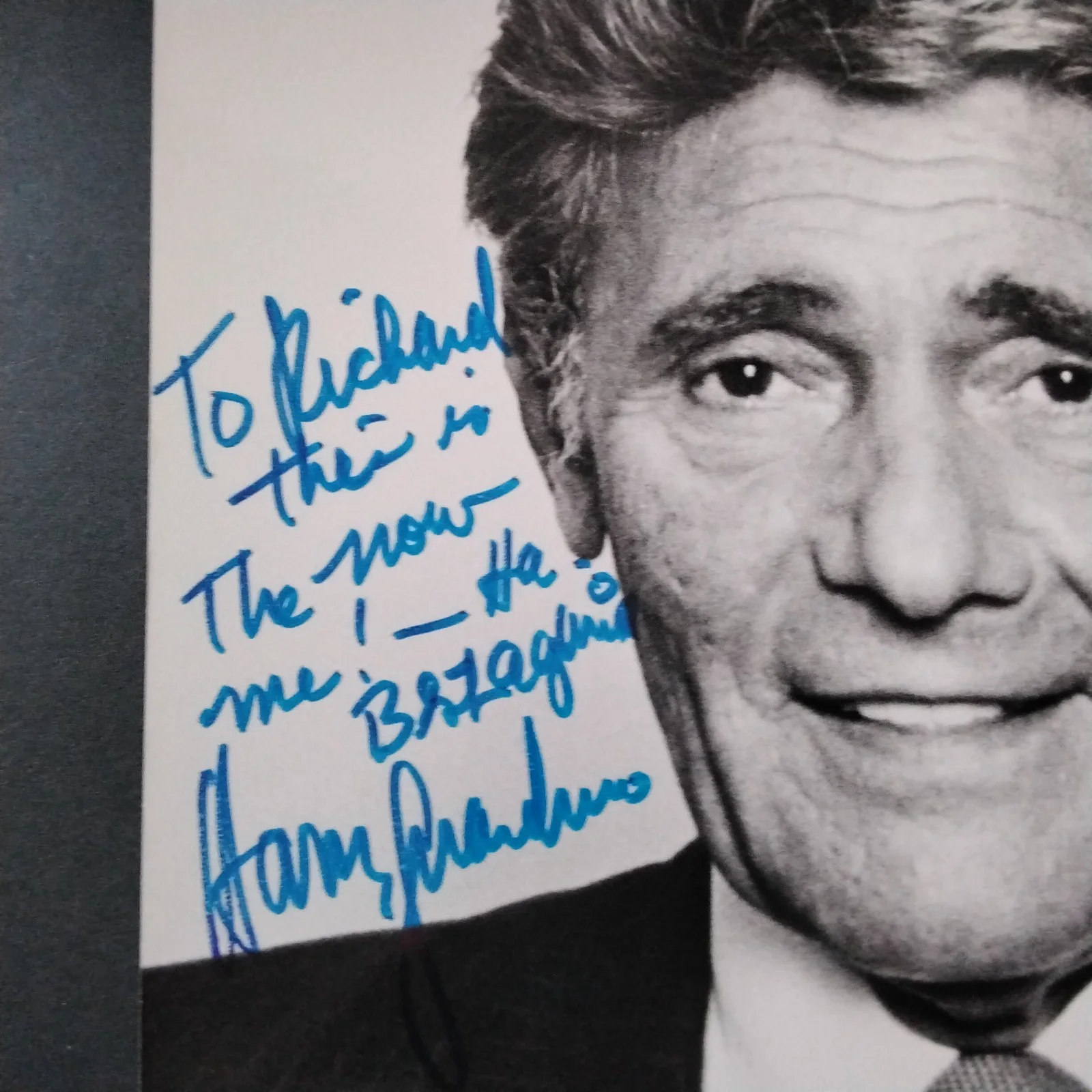 Harry Guardino SIGNED Photo 60s Movie TV Actor Killers Mussolini Pork Chop Hill, изображение 3