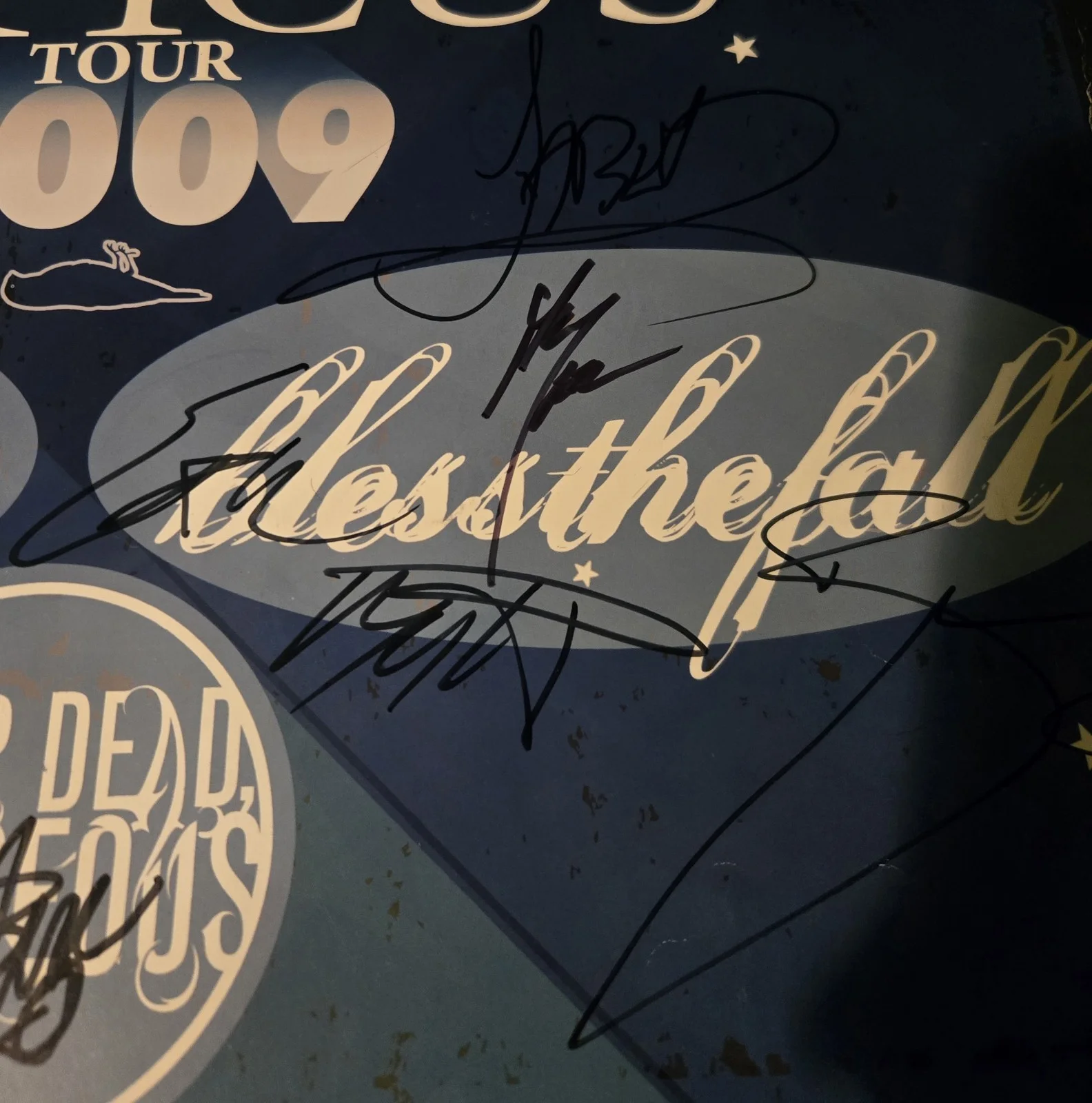 Atticus 2009 Tour Multi-Autographed 18x24 Poster 9 Signatures 4 Bands, изображение 5