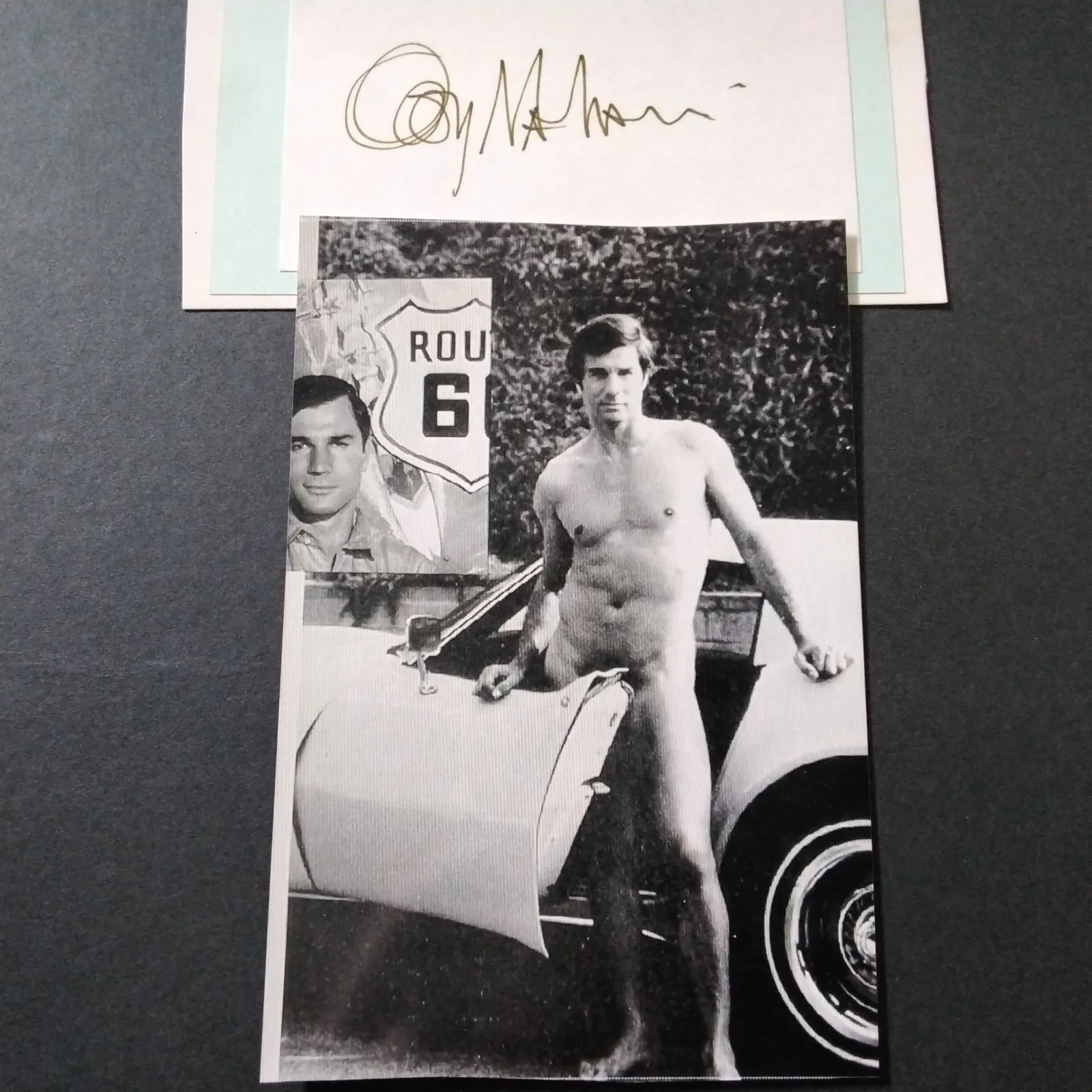 George Maharis SIGNED Card Photo 60s Movie TV Actor Route 66 Satan Bug Playgirl, изображение 2