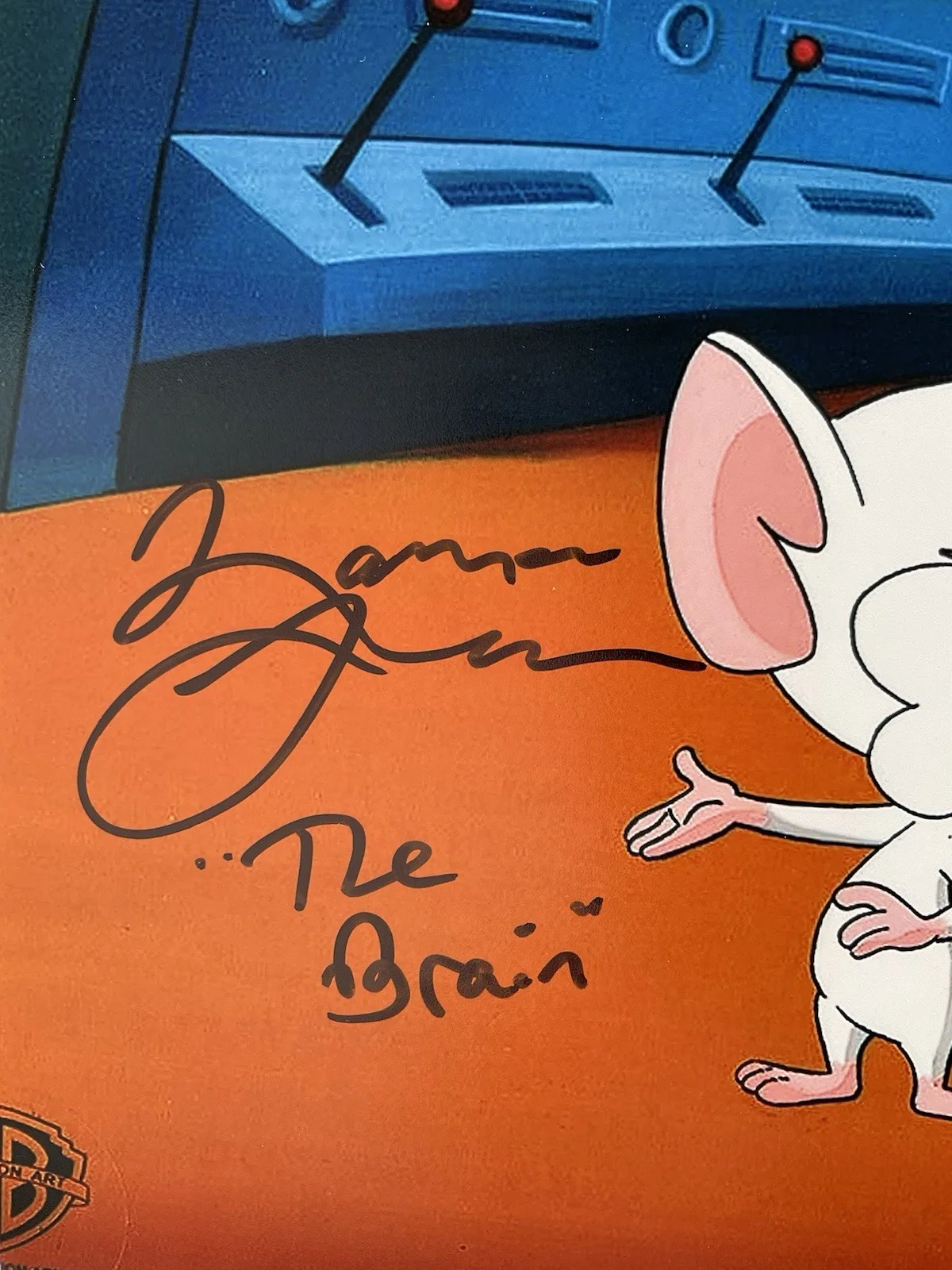 Maurice LaMarche — Maurice LaMarche signed 8x10 Pinky and the Brain signed 8x10 ACOA photo SALE, изображение 2