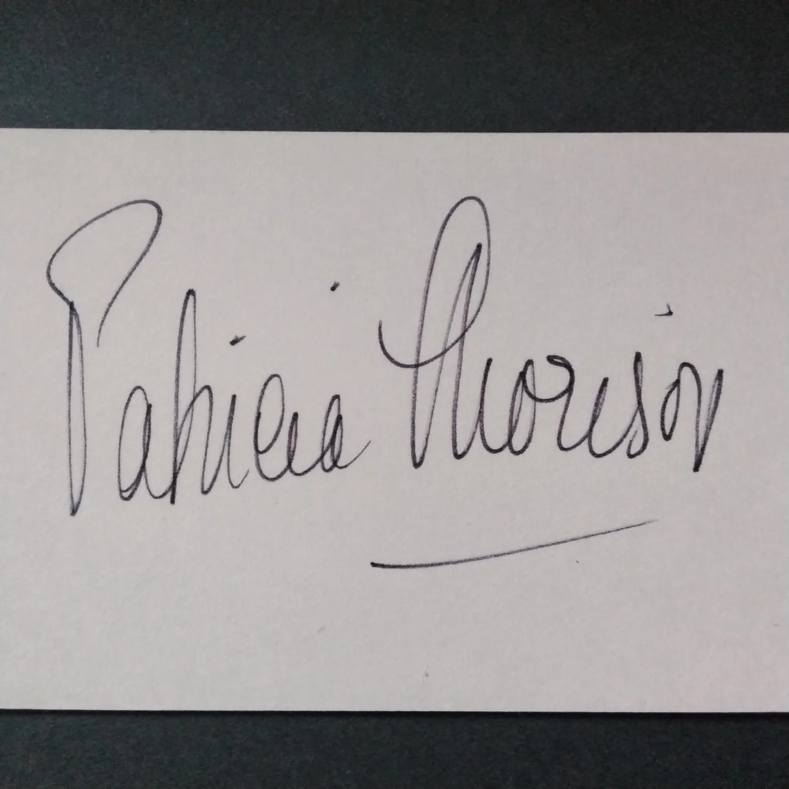 Patricia Morison SIGNED Card Photo 40s Movie TV Actress Dressed to Kill Dr Death, изображение 5