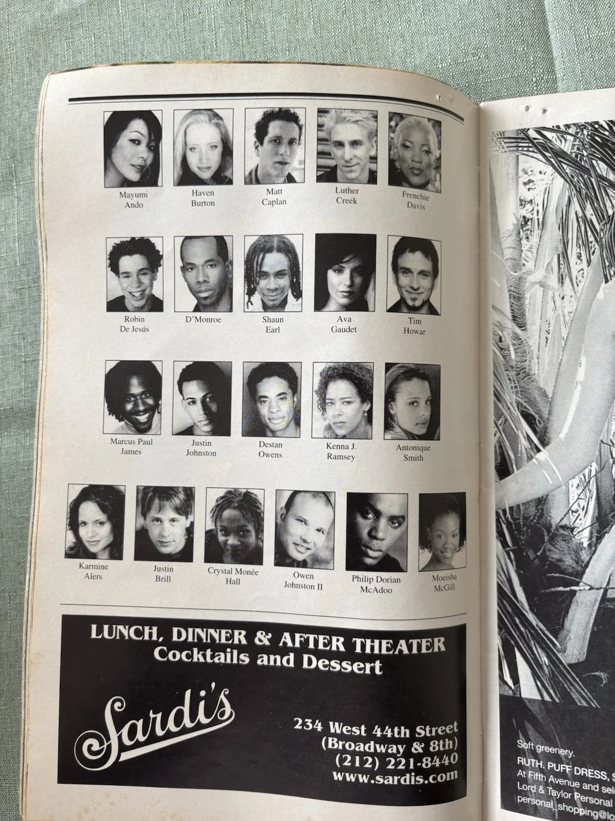 Rent Autographed Original Playbill Nederlander Theatre Broadway Musical, изображение 3