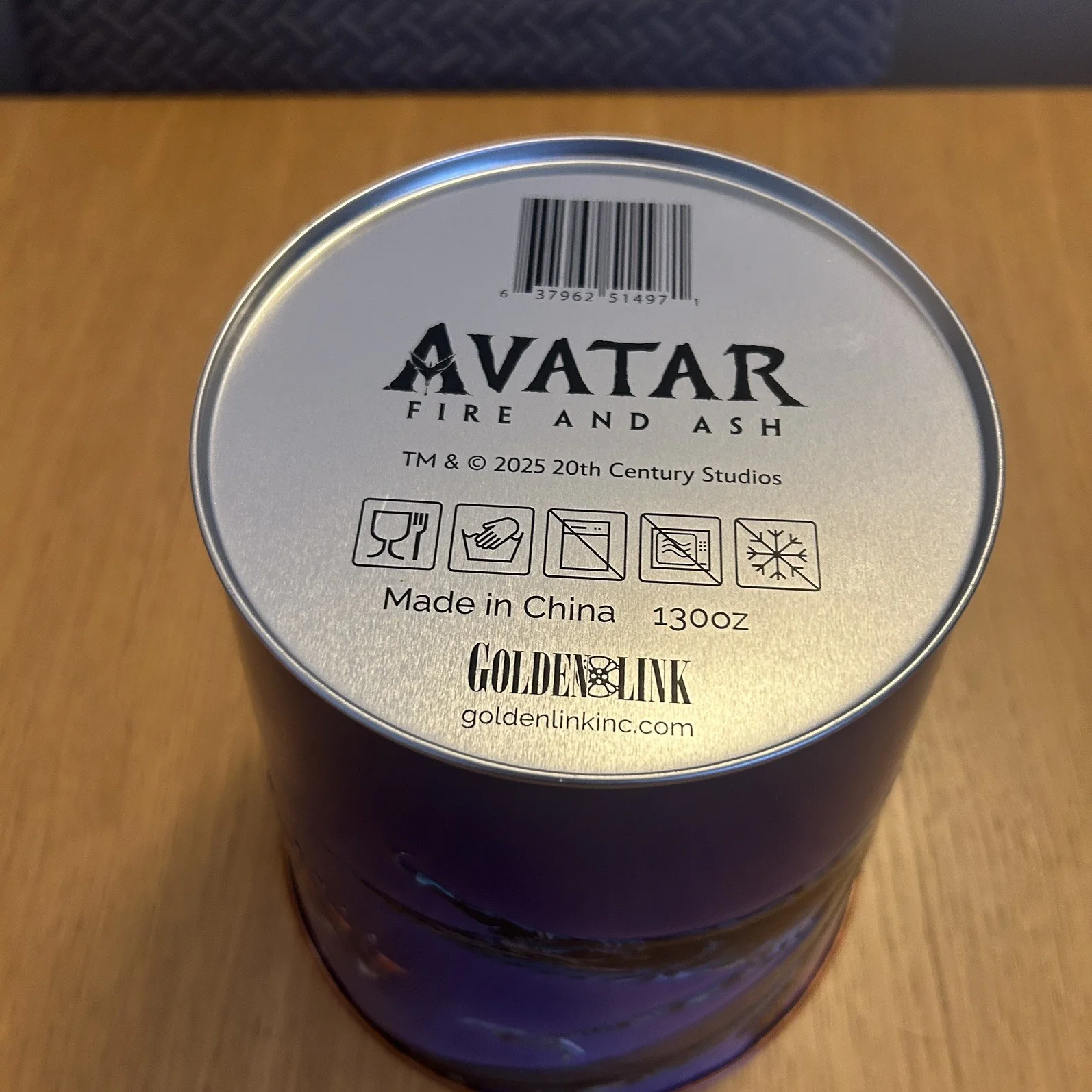 Avatar Fire & Ash Metal Popcorn Bucket Cineworld Merchandise New & Unused, изображение 5