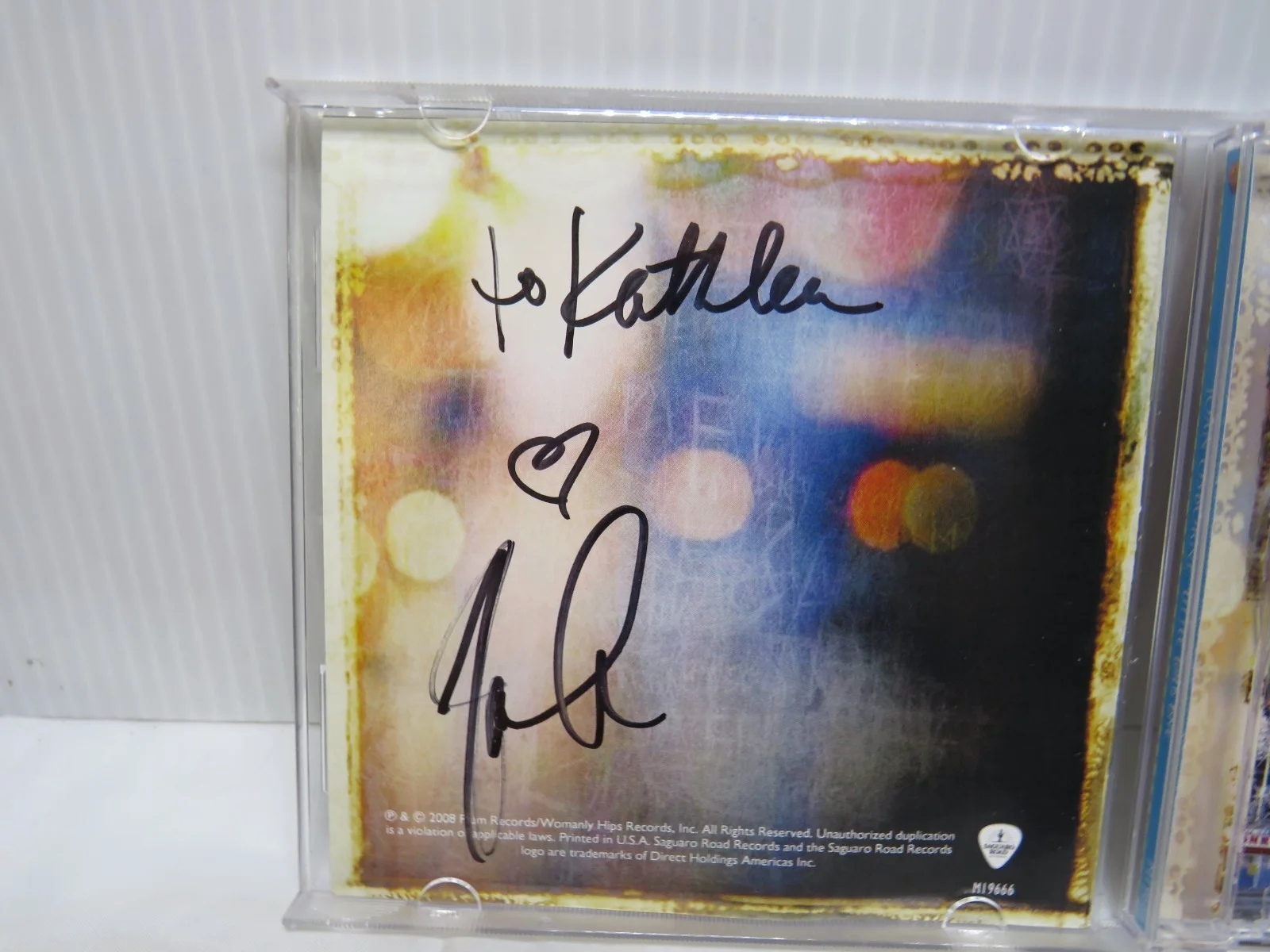 Joan Osborne Signed Autographed Little wild one CD, image 3
