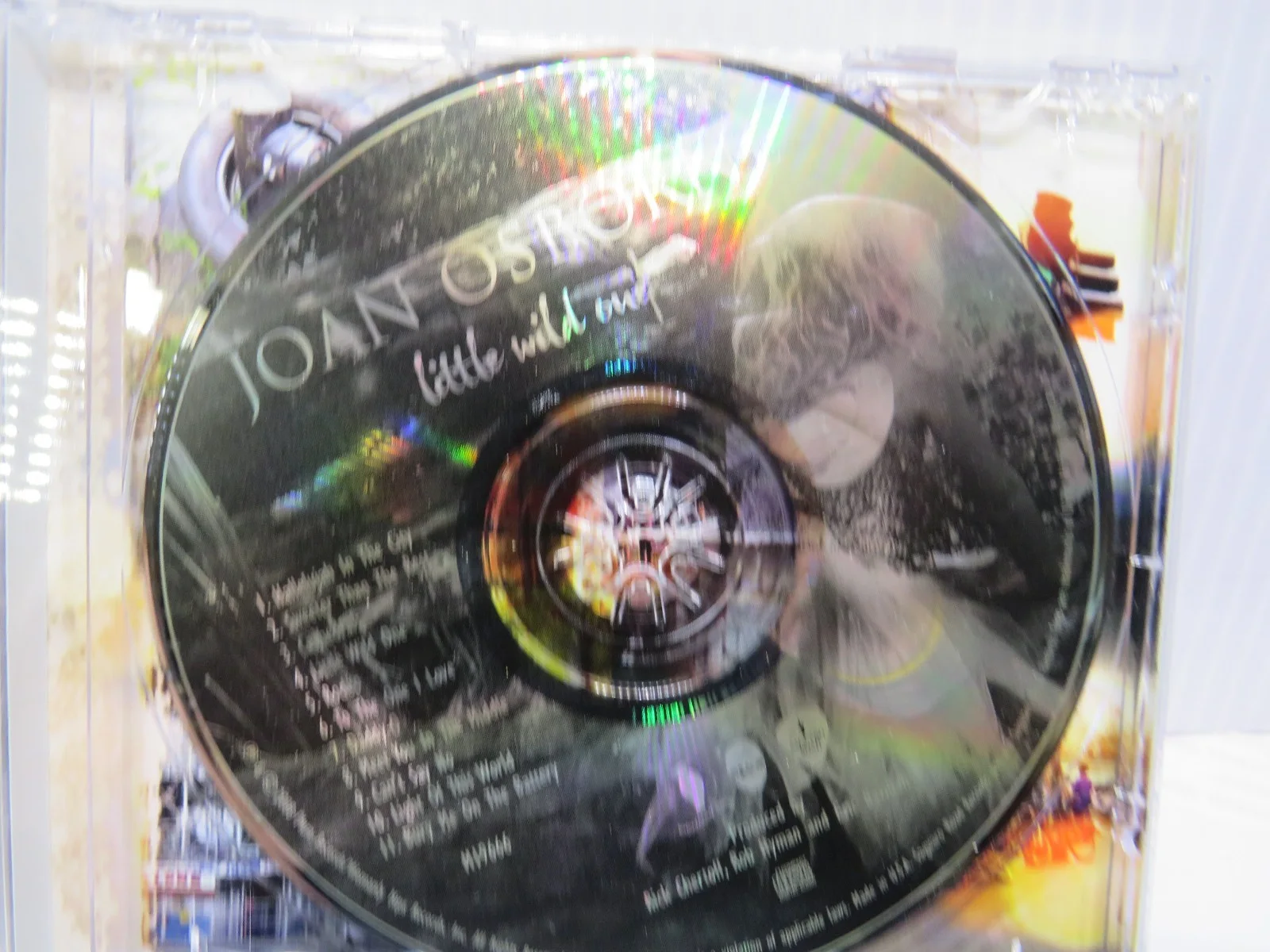 Joan Osborne Signed Autographed Little wild one CD, image 5