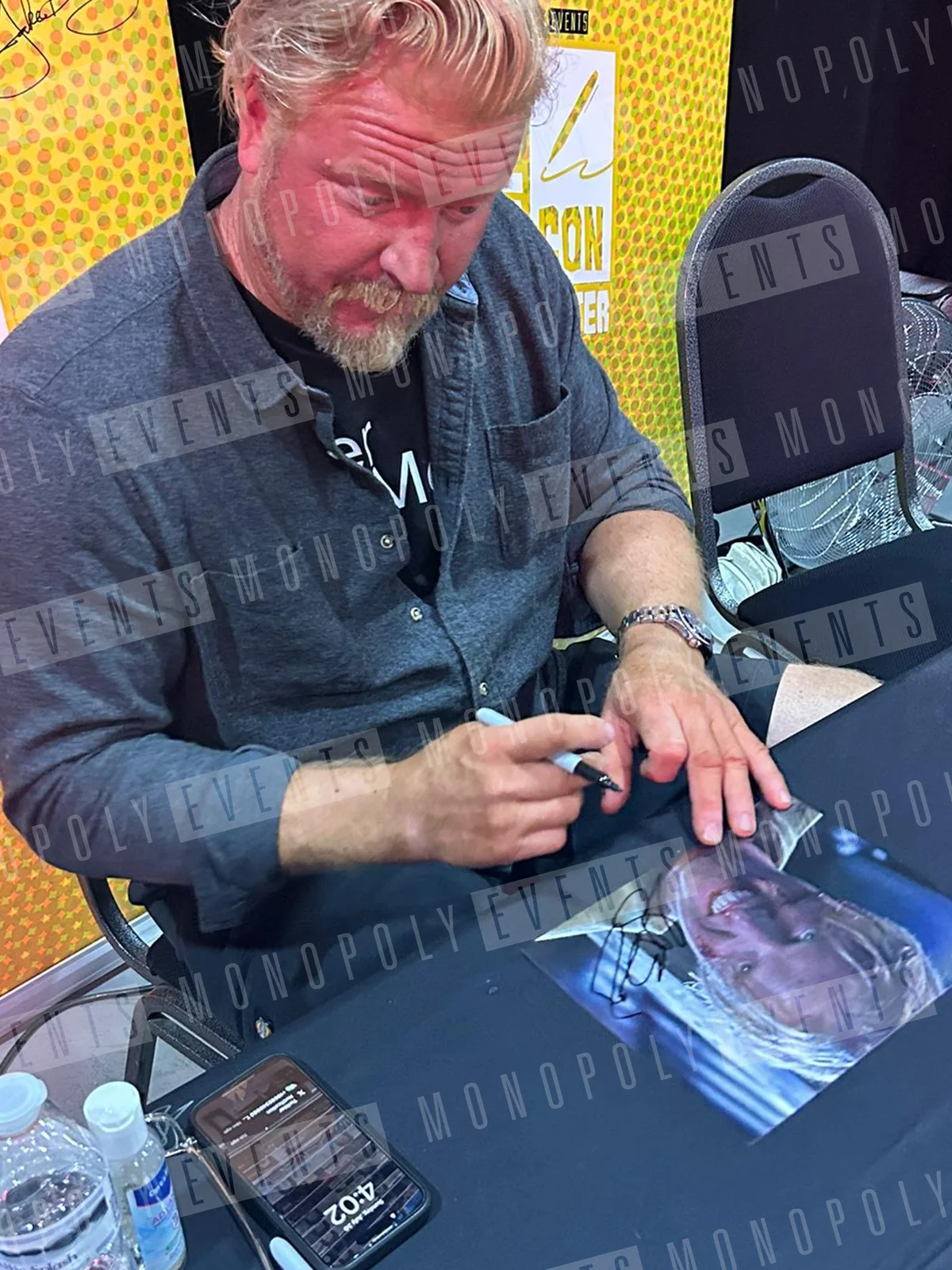 10x8" The Frighteners Johnny Close Up Print Signed by Jake Busey in Silver, image 2