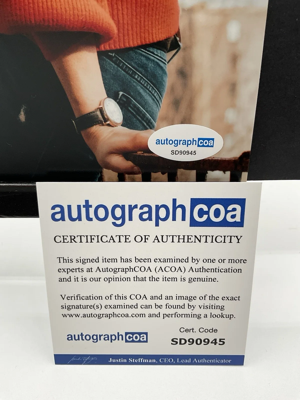 Allegra Edwards — Allegra Edwards signed 8x10 Upload signed 8x10 ACOA Allegra Edwards photo SALE, изображение 3
