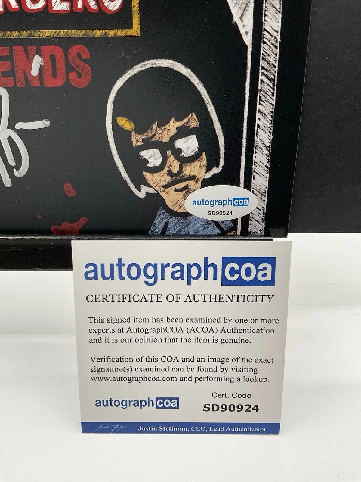 H Jon Benjamin — Bobs Burgers signed 8x10 H Jon Benjamin signed 8x10 John Roberts auto ACOA SALE, изображение 4