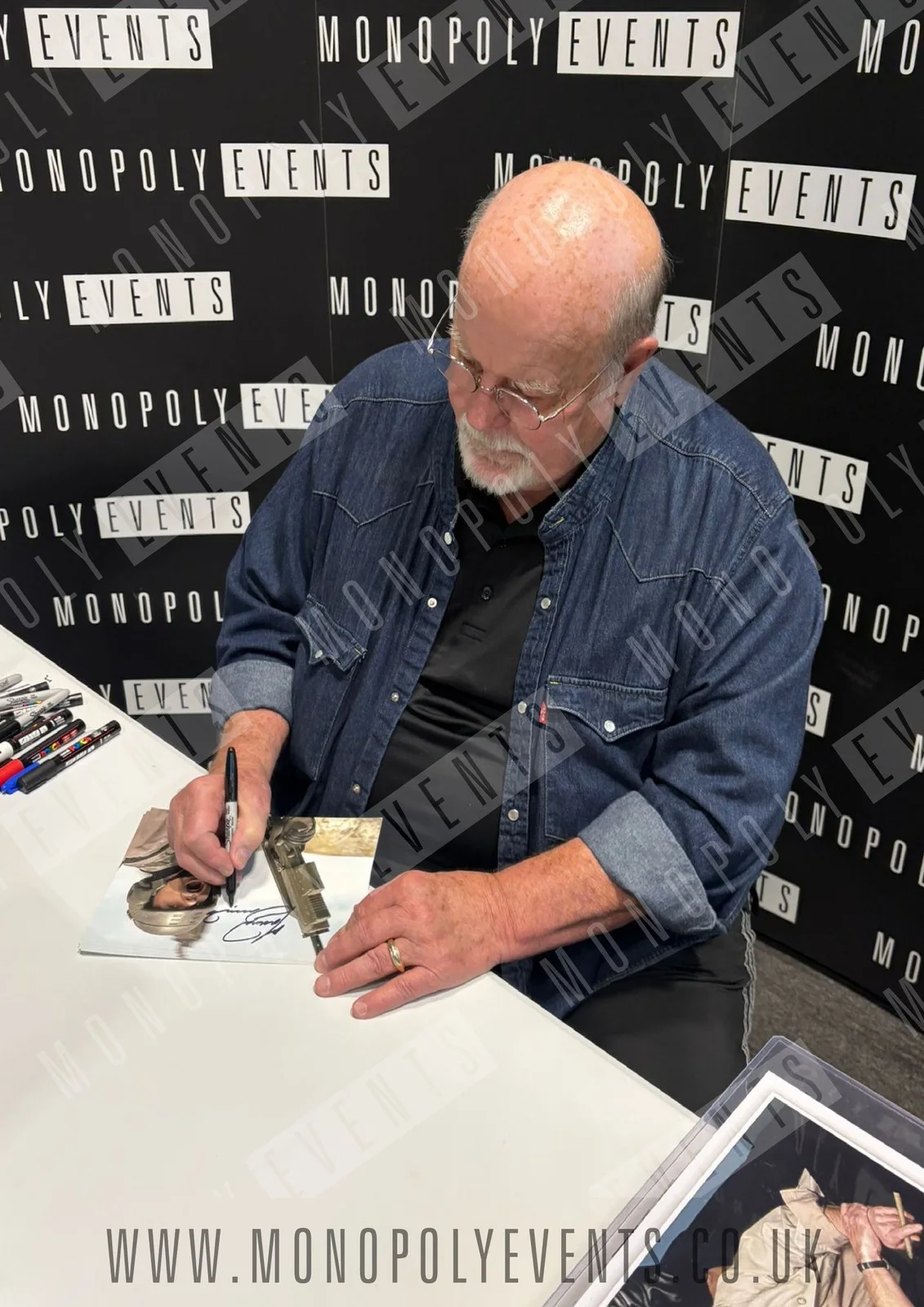 10x8" Highlander MacLeod and Katana Fuji Print Signed by Michael Ironside, image 2