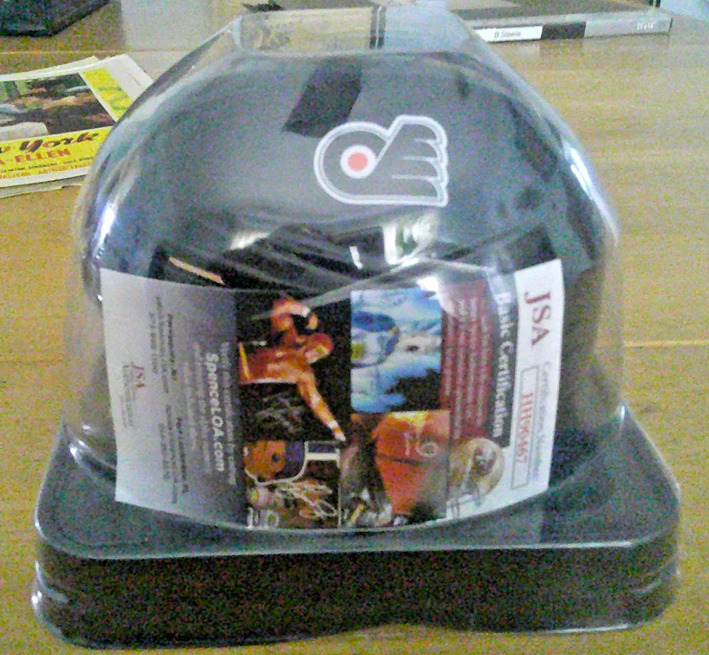 Autograph Brian Propp Sport Star Mini Helmet Philadelphia Flyers JSA Confirmatio, изображение 3