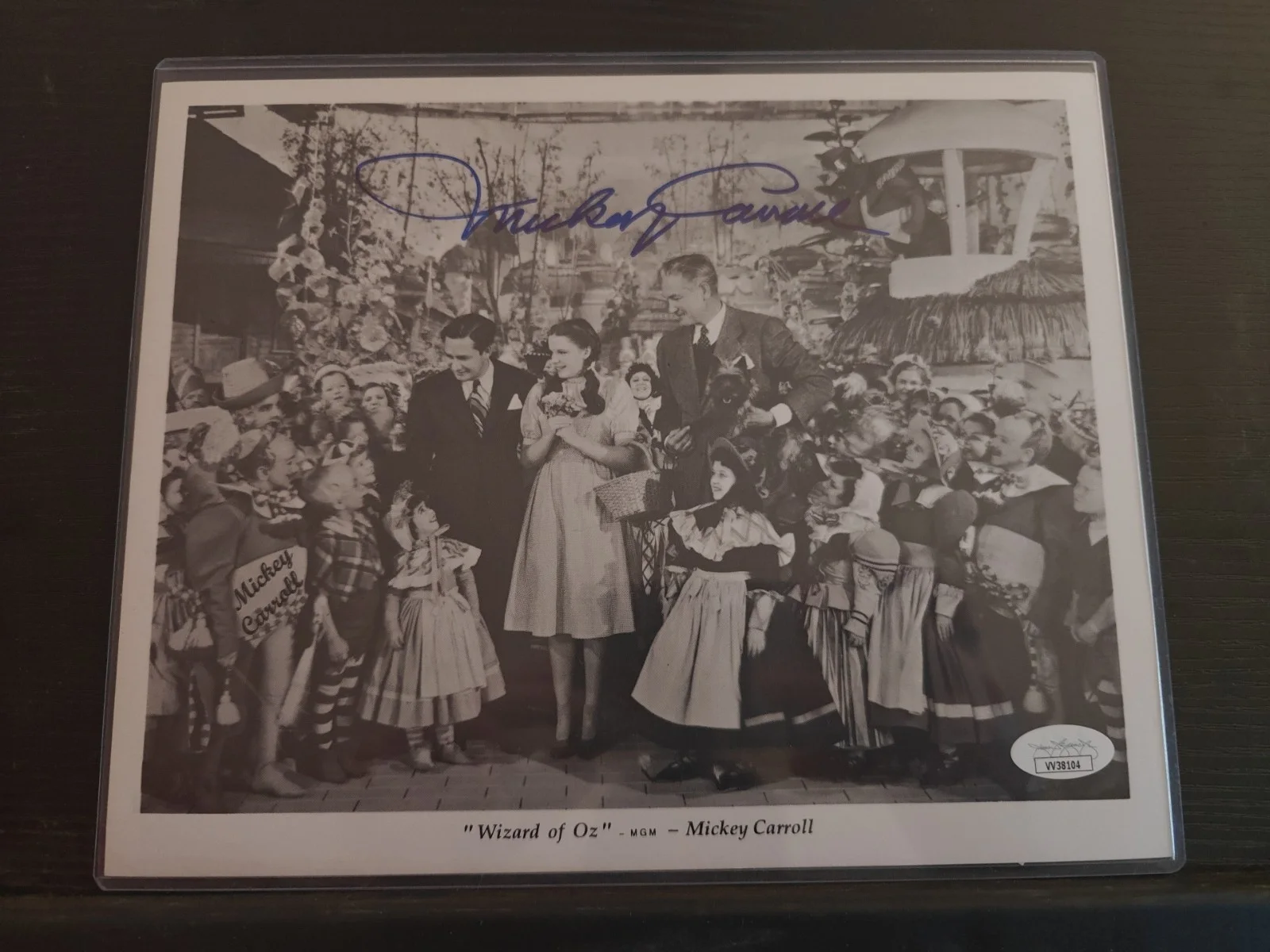 Mickey Carroll — Mickey Carroll Signed 8x10 Photo The Wizard of Oz Autographed JSA COA auto
