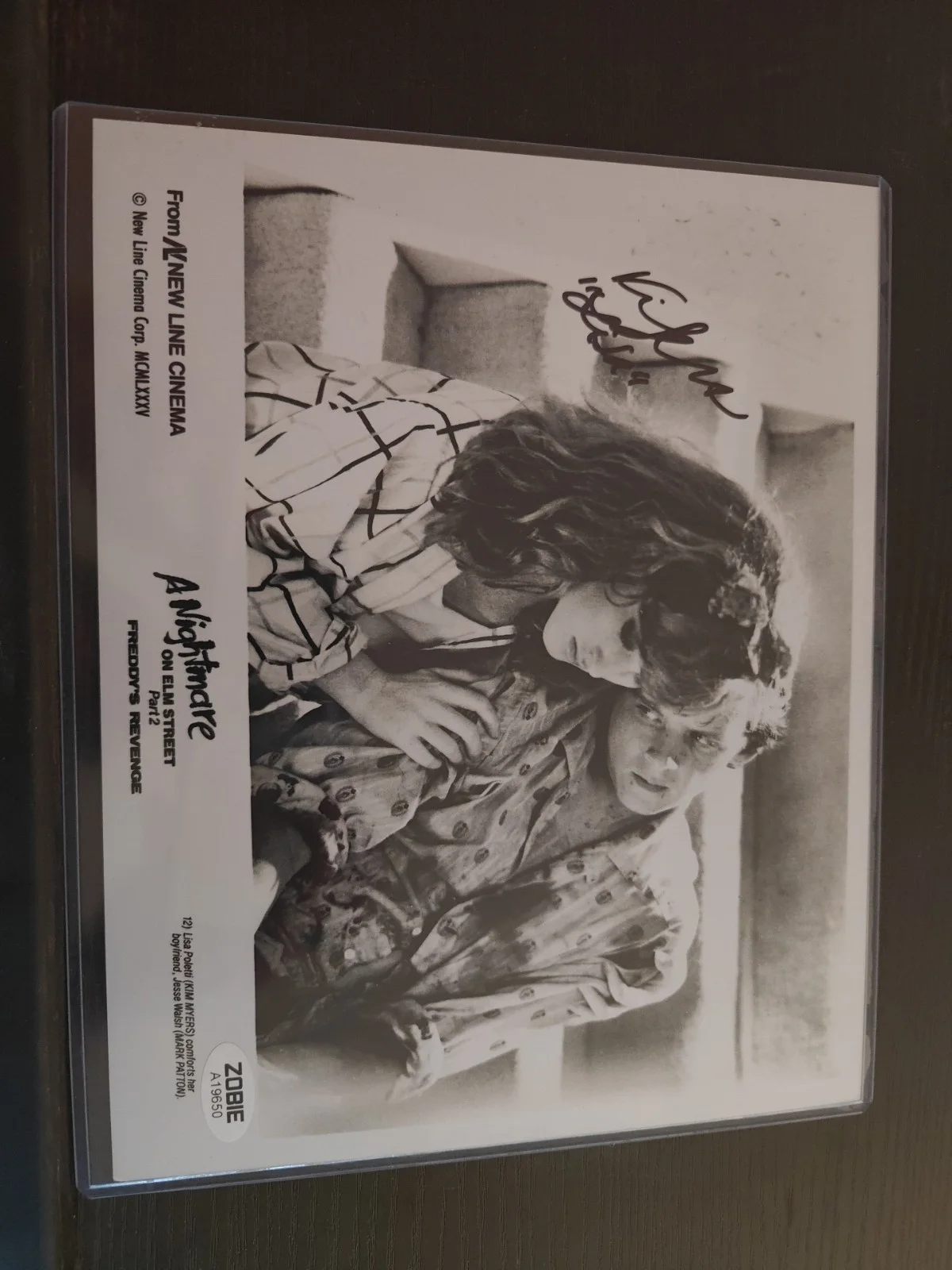 KIM MYERS — KIM MYERS SIGNED B&W 8x10 PHOTO NIGHTMARE ON ELM STREET