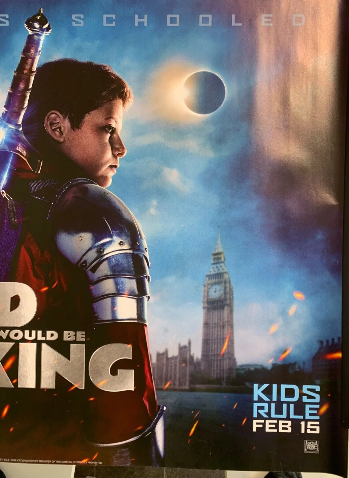 Cinema Poster: KID WHO WOULD BE KING, THE 2019 (Quad) Joe Cornish, изображение 3