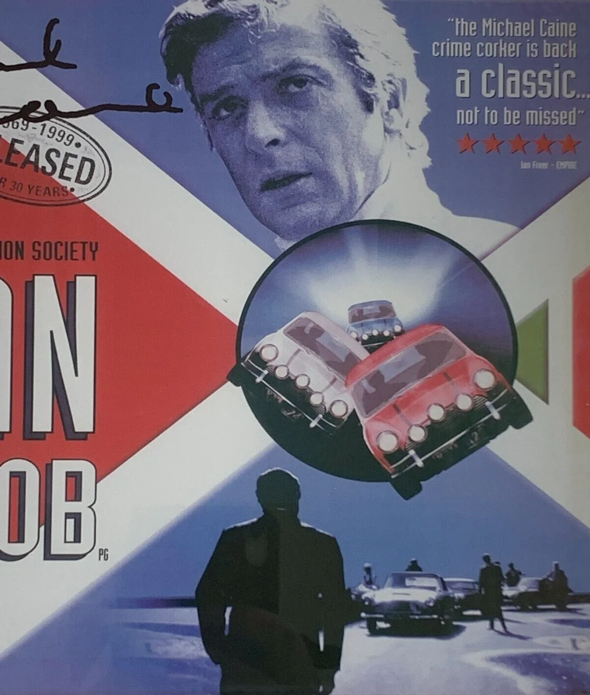Michael Caine The Italian Job Signed In Print Framed Ready to Hang, image 5