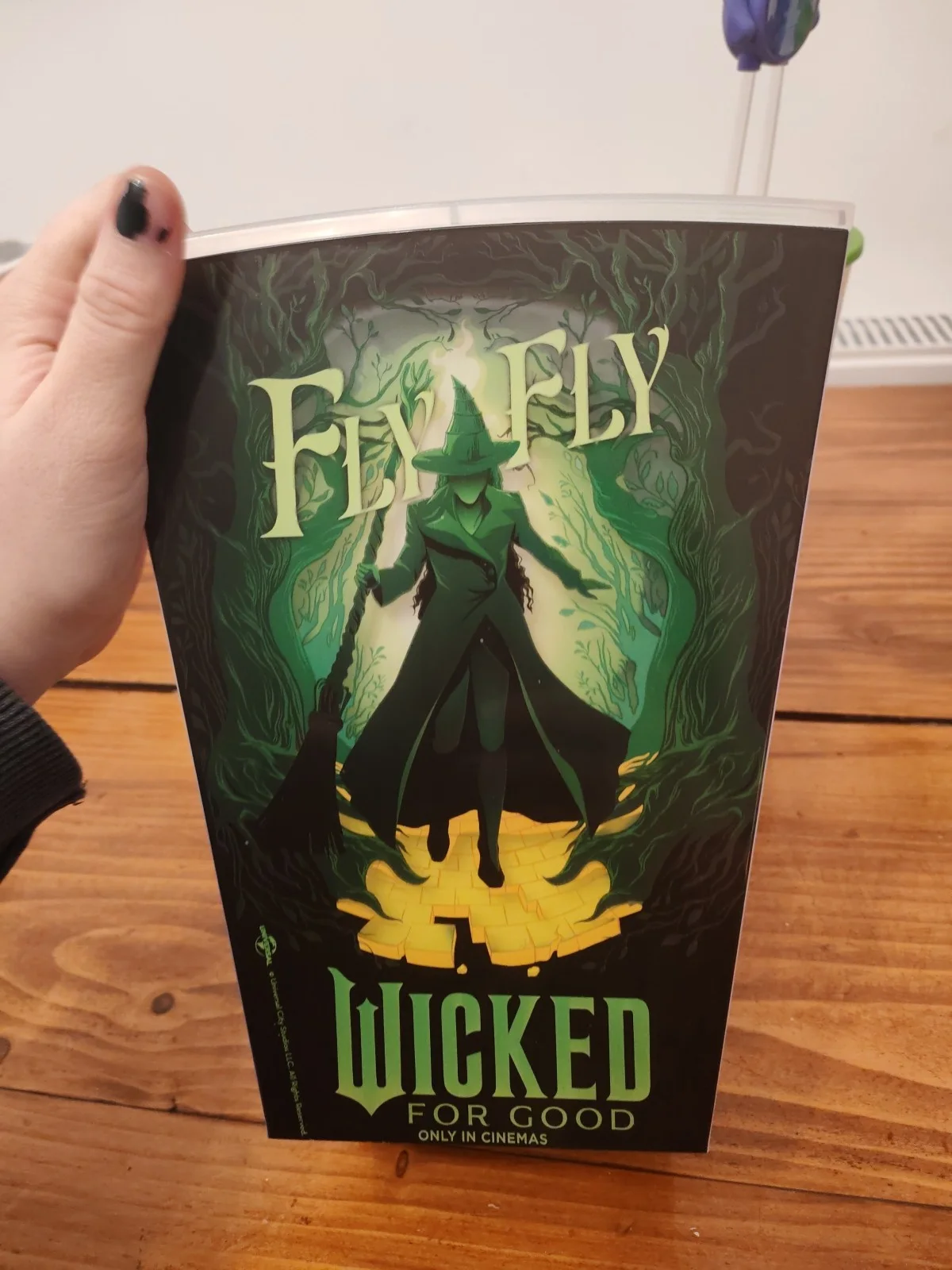 Wicked For Good Cinema Light Up Popcorn Bucket And Duo Cup With Straw New, изображение 5