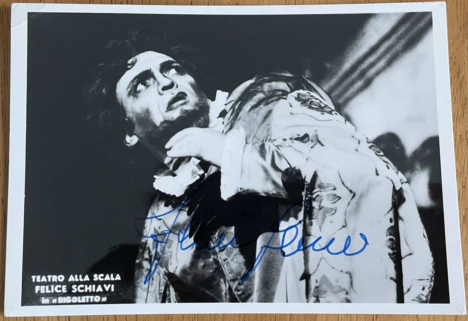 Italian Opera Baritone Felice Schiavi Autograph Photo in "Rigoletto", изображение 2
