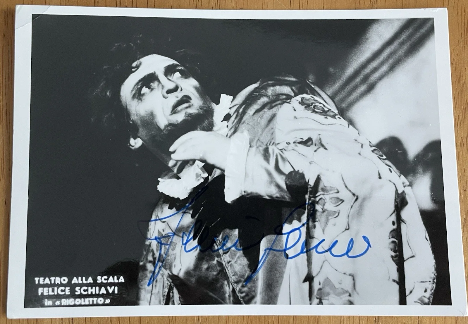 Italian Opera Baritone Felice Schiavi Autograph Photo in "Rigoletto", изображение 3
