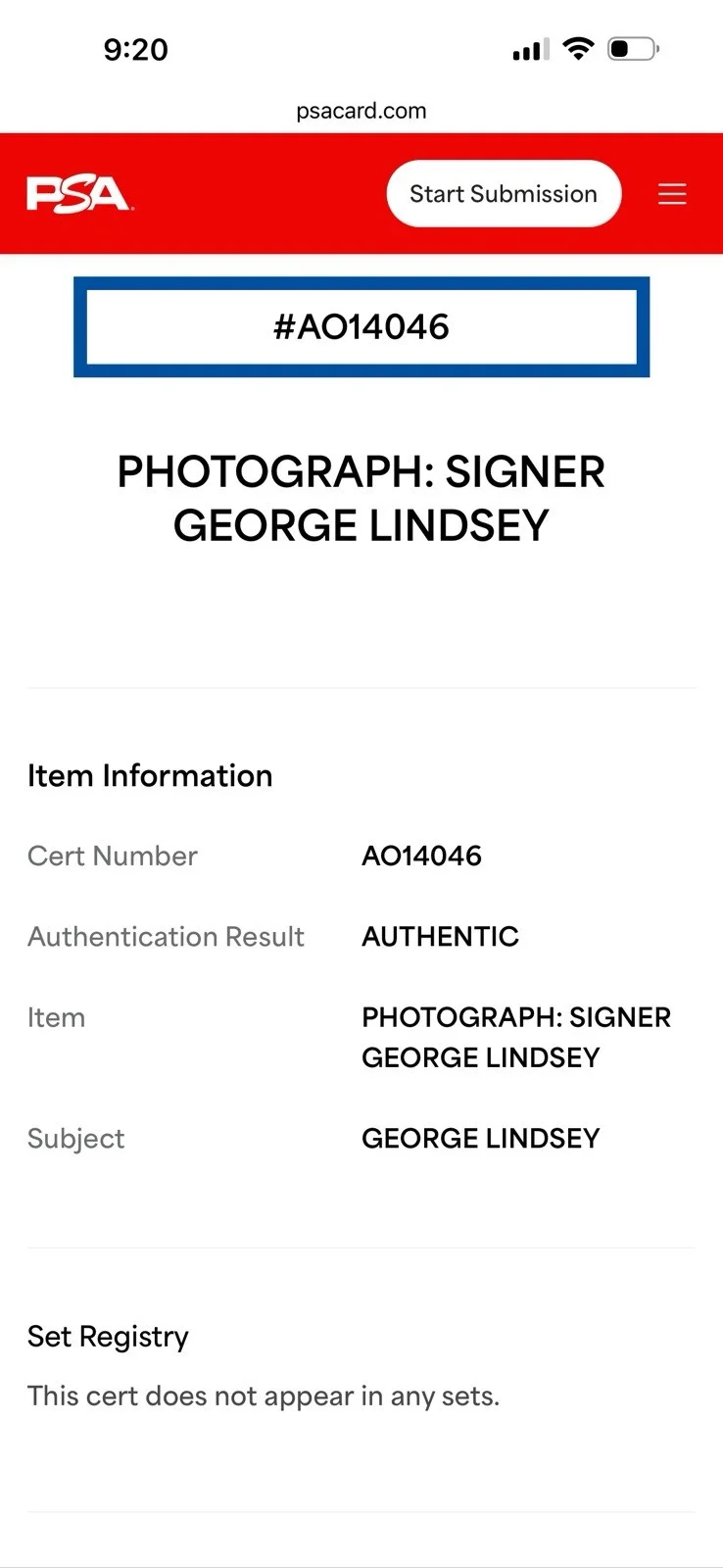 George Lindsey Signed 8x10 Photo Personalized - PSA Authentication, image 3